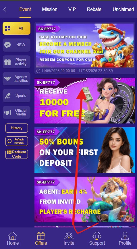 offers and events in sk-wp777