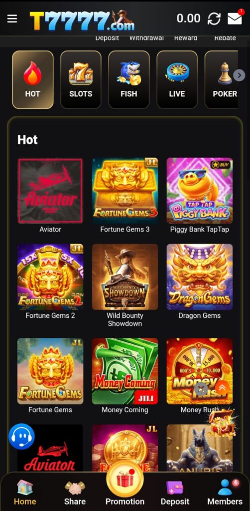 t7777 game