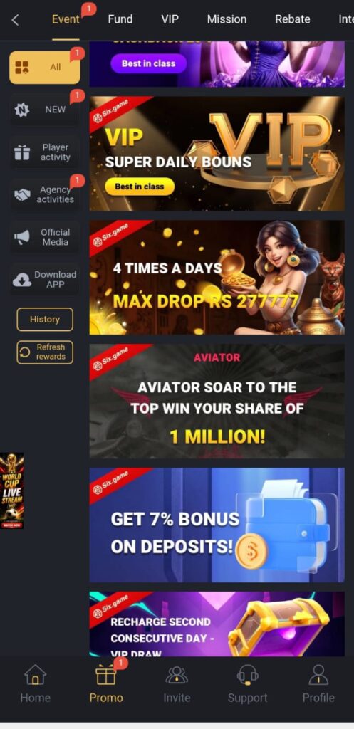 SIX GAME APP